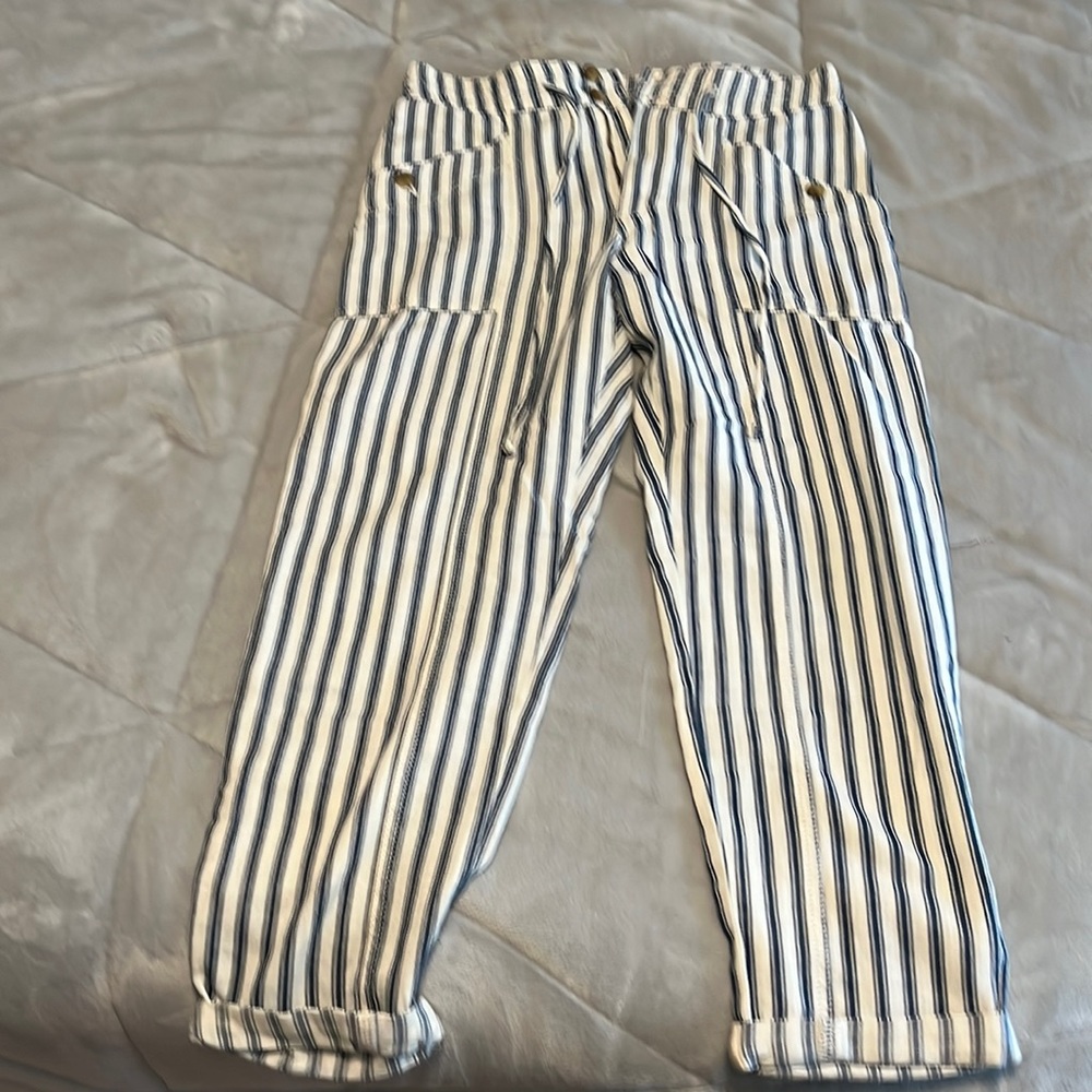 American eagle striped pants.